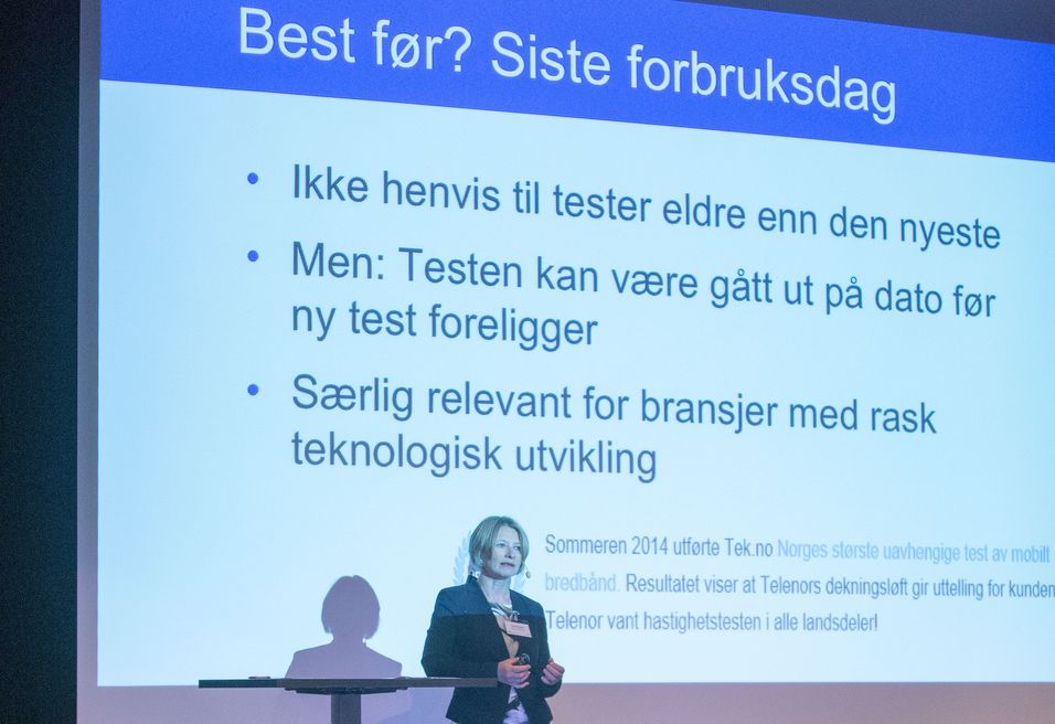 Forbrukerombud Gry Nergård under Tek-konferansen i Strømstad.