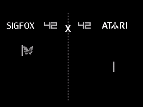 For å markere anledningen ble denne animasjonen laget, som viser Sigfox-logoen som «ball» i det gamle Atari-spillet «Pong».