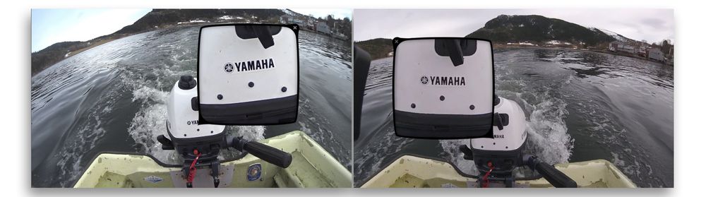 Sony AS50 til venstre og GoPro Hero Session til høyre.