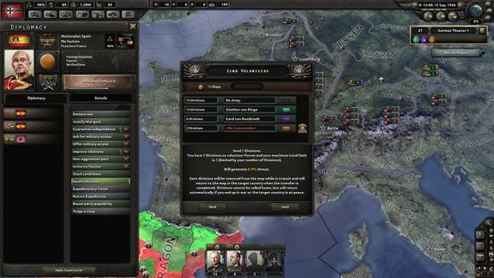 Til land man ikke er alliert med kan man sende frivillige som hjelper dem i skjul.