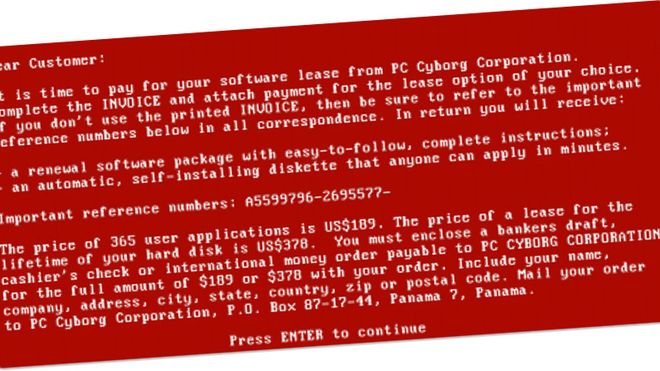 Dette var tidenes første «ransomware»