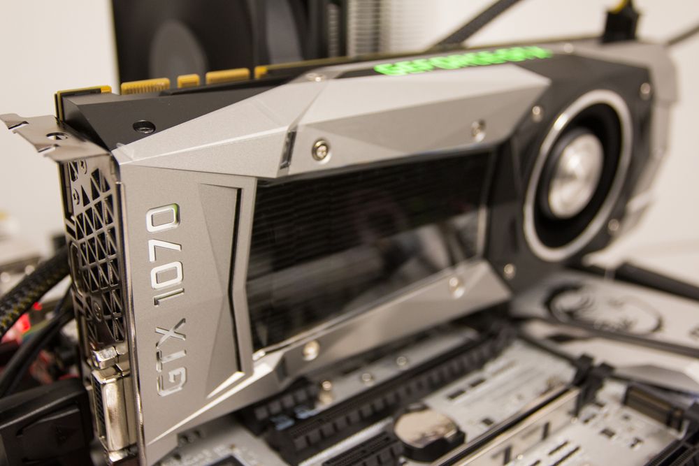 Bilde fra GTX 1070s jomfruferd gjennom våre nye testrutiner.