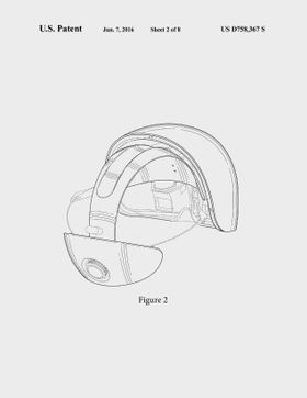 Dette er Magic Leap-brillene i sin nåværende form. Illustrasjonen er hentet fra patentdokumentet.