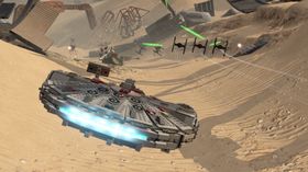 Spillet lar deg blant annet fly Millennium Falcon.