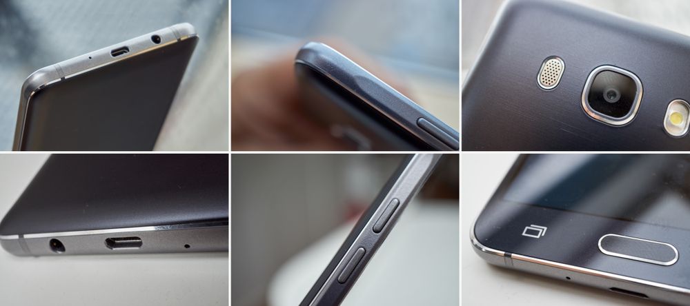 Detaljer fra J5-designet. Totalinntrykket er lekkert, med både matte og glansede detaljer rundt omkring. Hvert bilde har fått en fyldigere beskrivelse i karusellen i bunnen.