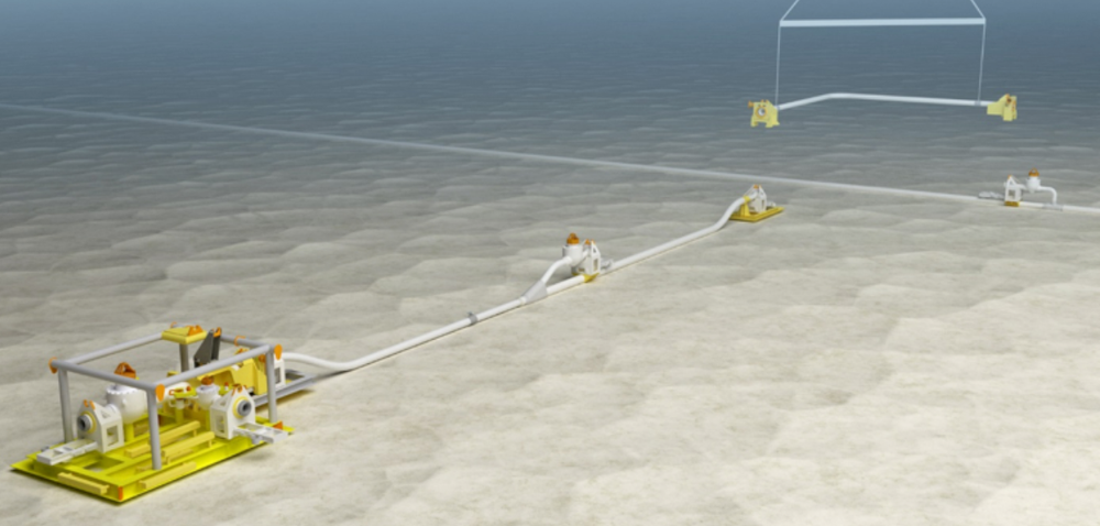 UNDER VANN: Nautilus Subsea har spesialisert seg på å kunne lage alle strukturer som trengs for å koble brønnen på havbunnen sammen med plattformen på havoverflaten. .