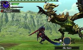 Skjermbilete frå Monster Hunter Generations.