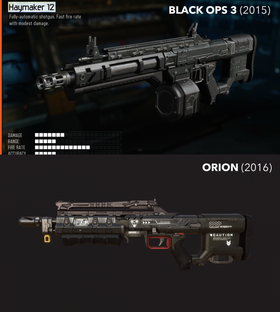 ORION-hagla skal ha henta grepet frå Call of Duty-hagla.
