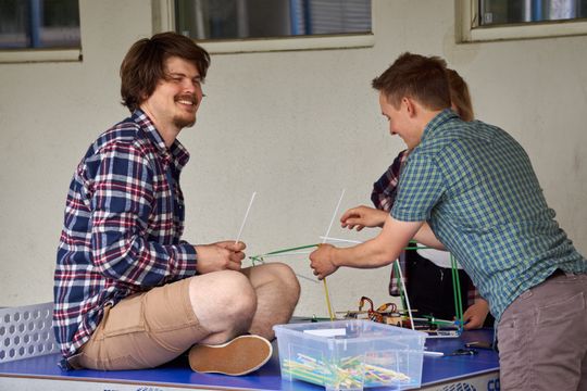 Lærerne var i sving med egne prosjekter også.