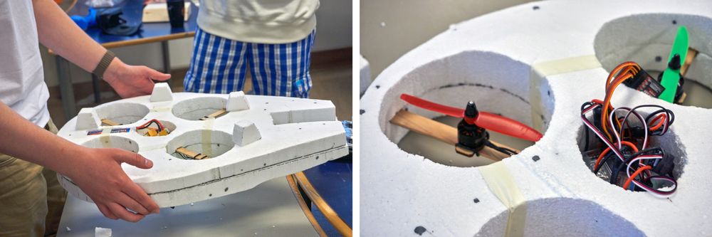 Star Wars-dronen hadde fått en del tilpasninger fra den opprinnelige Tusenårsfalken.