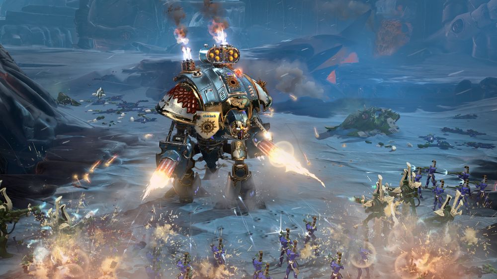 Imperial Knight Solaria rydder vei.