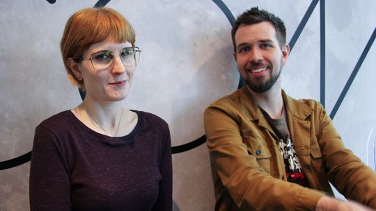 Karla Zimonja og Steve Gaynor under årets E3-messe.