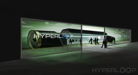 Slik ser Hyperloop One for seg at boardingen av systemet deres kan se ut.