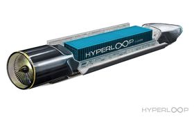Hyperloop Ones visjon for godstransport på systemet.