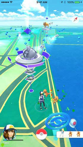 I Pokémon GO må du bevege deg rundt i den virkelige verden.