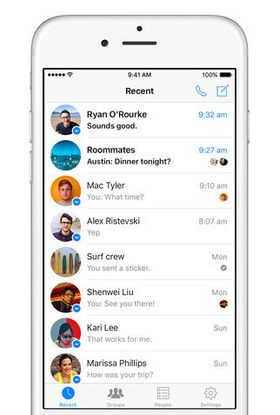 Messenger har fått støtte for 3D Touch.
