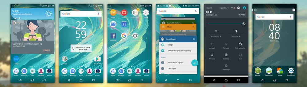 Xperia E5 leverer nesten ren Android. Sonys egne tilpasninger er få, og mest av alt visuelle.