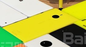 Nokia XL 2 (gul) skulle få Android innabords, som sin forgjenger Nokia XL.