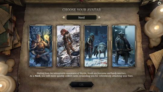 De fleste av Elder Scrolls-universets raser er på plass, her representert av Nord-folket.
