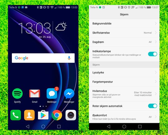 Honor 8-menyene er enkle å bruke, og du kan styre hvordan den oppfører seg ned til den minste detalj, så som å skru av varslingslampen over skjermen.