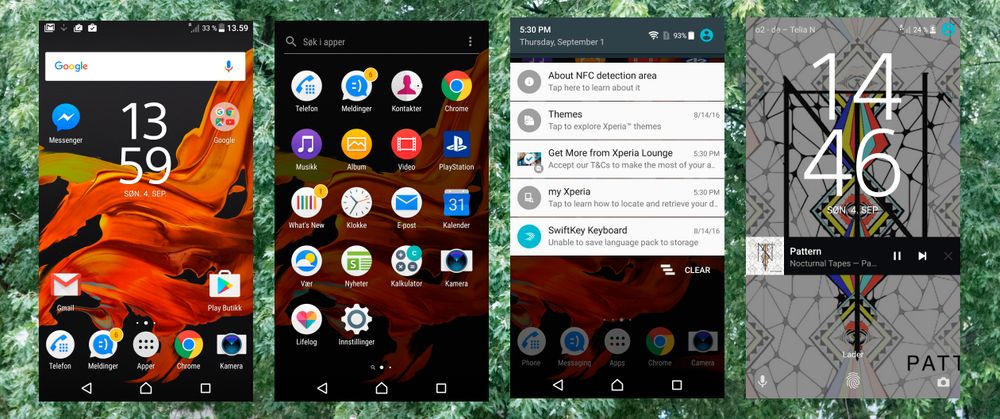 Det er enkelt å finne frem i Xperia XZ, men det foregår av og til litt i overkant mye i varslingsfeltet.