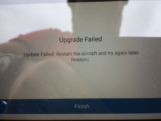 Hvorfor kunne ikke appen oppdatere dronen? Reason, thats why, ser det ut til.