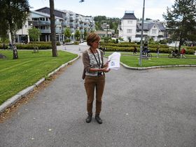 STORE PLANER: I Oppegård Avis kunne du nylig lese at det planlegges 1200 nye boliger på Kolbotn. Her ser du plansjef Anne Holten.