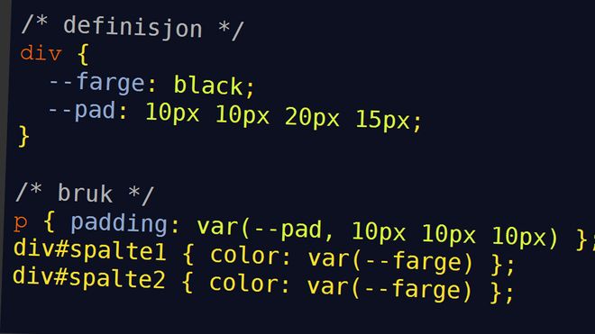 CSS-eksempel