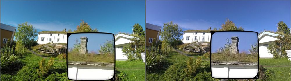 Garmin Virb Ultra 30 (til høyre) er tydelig et hakk skarpere enn GoPro Hero4 Black (til venstre) i 4K-oppløsning.