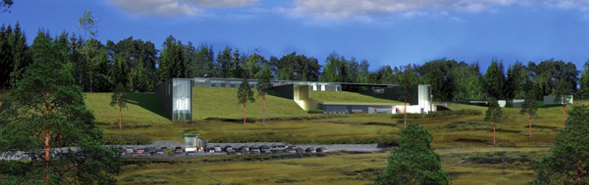 I ETT MED TERRENGET: «Aqua Vitae Spa og Badehus» blir ikke storslått til tross for sin størrelse. Her skal mye bygges inn i naturen.