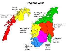 Regionblokka: NRKs behov for distriktssendinger deler opp Norge i syv som bruker frem ulike frekvenser.