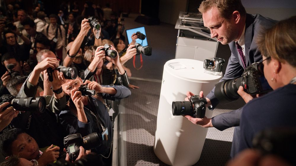 Fra lanseringen av Sony A99 II.