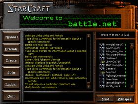 Slik så Battle.net ut i StarCraft.