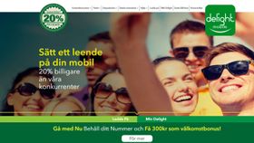 Skjermdump Delight Mobile Sverige.
