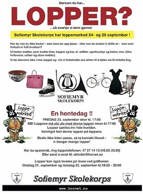 MER INFO: Her ser du mer informasjon om loppemarkedet, og hvordan du kan bidra! Klikk for stor og høyoppløselig versjon, som også kan lagres eller lastes ned.