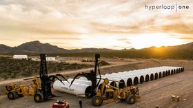 Bygger testbane: Hyperloop One bygger en testbane nord for Las Vegas.