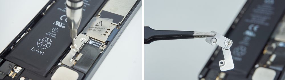 Her fjerner vi braketten(e).