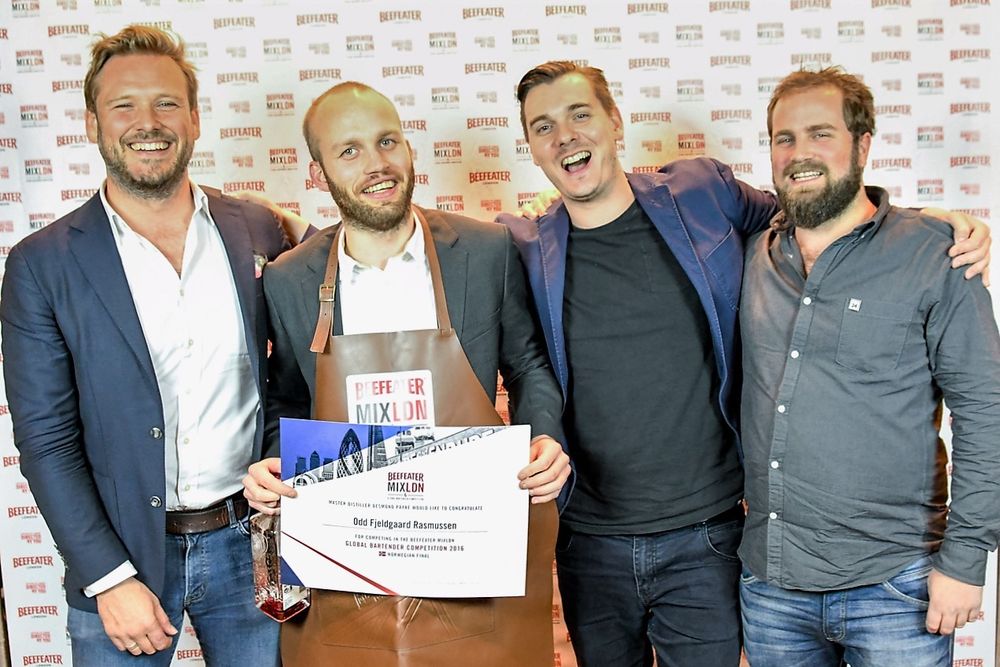 Sebastian Hamilton-Mudge, Odd Fjeldsgaard Rasmussen, Marcis Dzelzainis og Truls Thomsen.