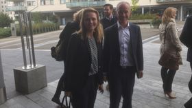 FINT BESØK: Kulturminister Linda Hofstad Helleland og kommunal- og moderniseringsminister Jan Tore Sanner gjestet Oppegård i går.