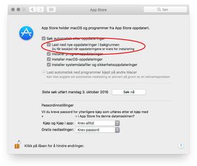 Du kan skru av de automatiske nedlastingene om du vil.
