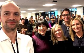 Den gang da: Tor Olav Mørseth presenterte sin nye ledergruppe. Fra venstre: Tor Olav Mørseth, Ingeborg Volan, Tone Sofie Aglen, Sondre Mikal Alvær og Kirsti Husby.