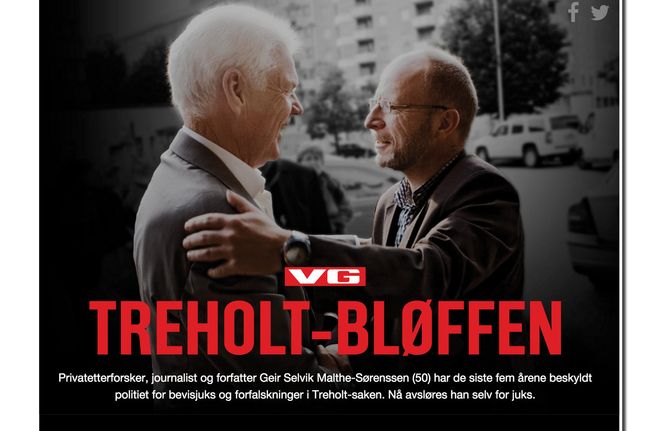 (Faksimile: VGs reportasje denne helga).
