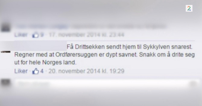 Dette er blant kommentarene den engasjerte TV-seeren ble omtalt med i serien. (Faksimile: TV2.no)