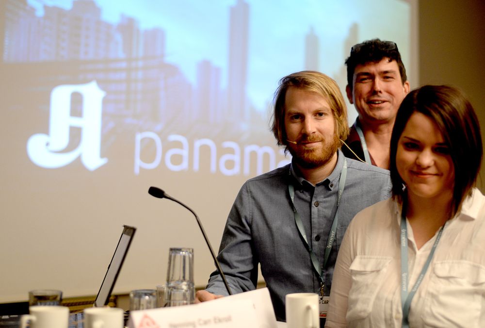 Arkivfoto: Henning Carr Ekroll, her fra et SKUP-foredrag om Panama Papers-avsløringen til Aftenposten.