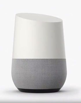 Google Home skal ifølge selskapet være utseendemessig inspirert av vinglass og stearinlys.