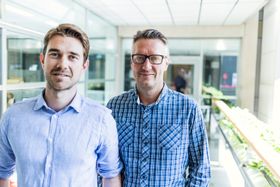 Innholdssjef Svein Arne Haavik (t.h.) i VG Partnerstudio. Her med daglig leder Jonas Brynildsrud.