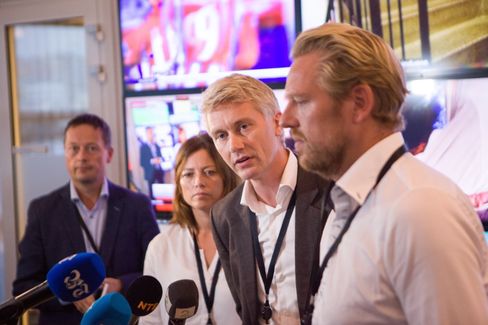 TV 2-ledelsen da kuttene ble presentert i Bergen høsten 2017.