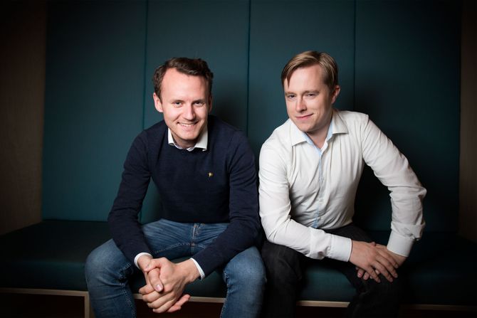 TU Story Labs utvidet sist høsten 2015. Her er alle fire, fra venstre: Thomas Marynowski, Øystein W. Høie, Jørgen Elton Nilsen og Pål Unanue-Zahl. Høie er nå blitt direktør forretningsutvikling i TU Media.
