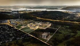 Slik skal det nye Stavanger-sykehuset på Ullandhaug se ut.