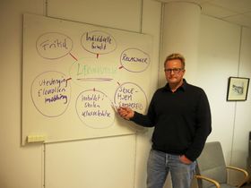 LEDER A-TEAMET: Arne Fredrik Rygh er prosjektleder for Ambulerende team i Oppegård kommune. Foto: Yana Stubberudlien.